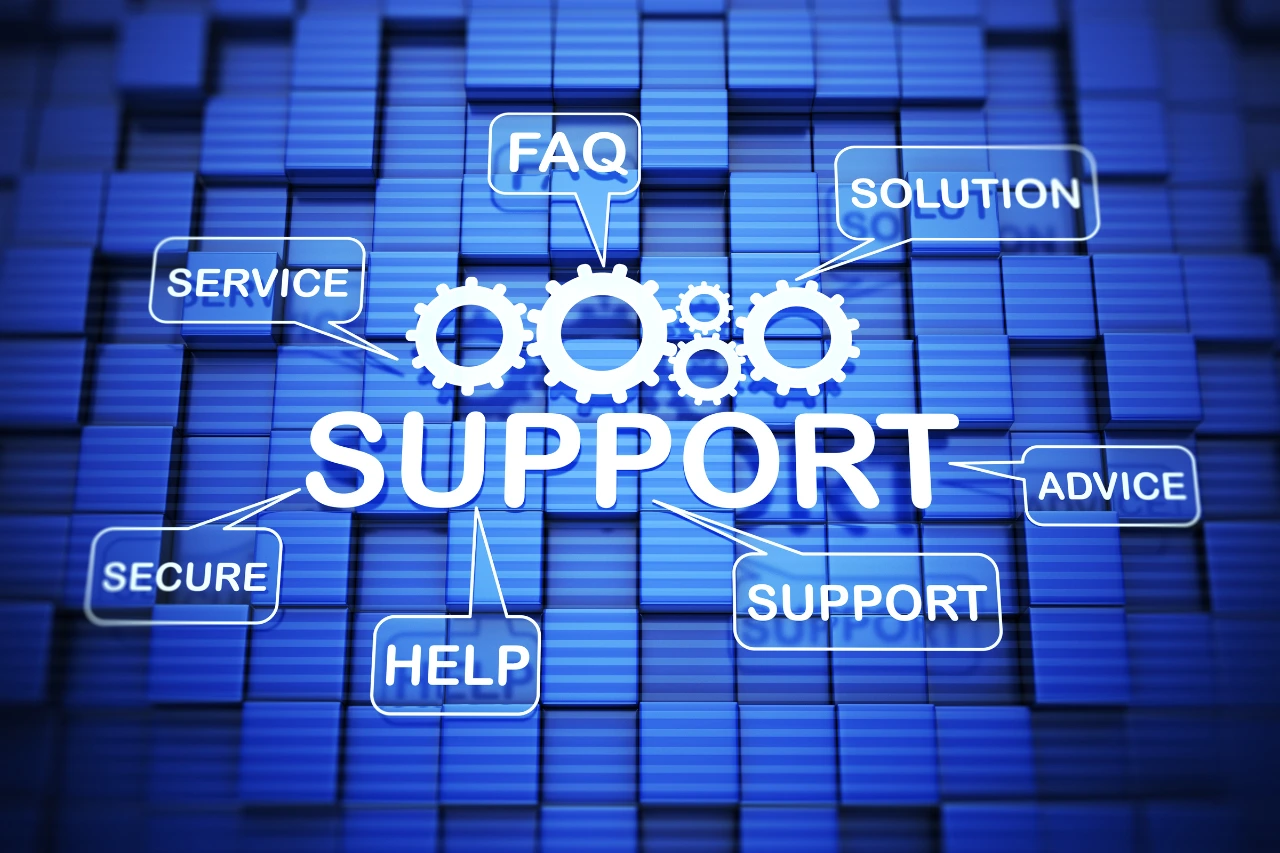 Banner image of Support service page