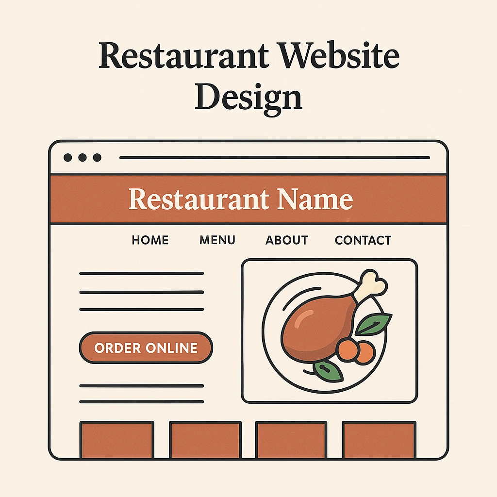 Call to action for professional restaurant website design