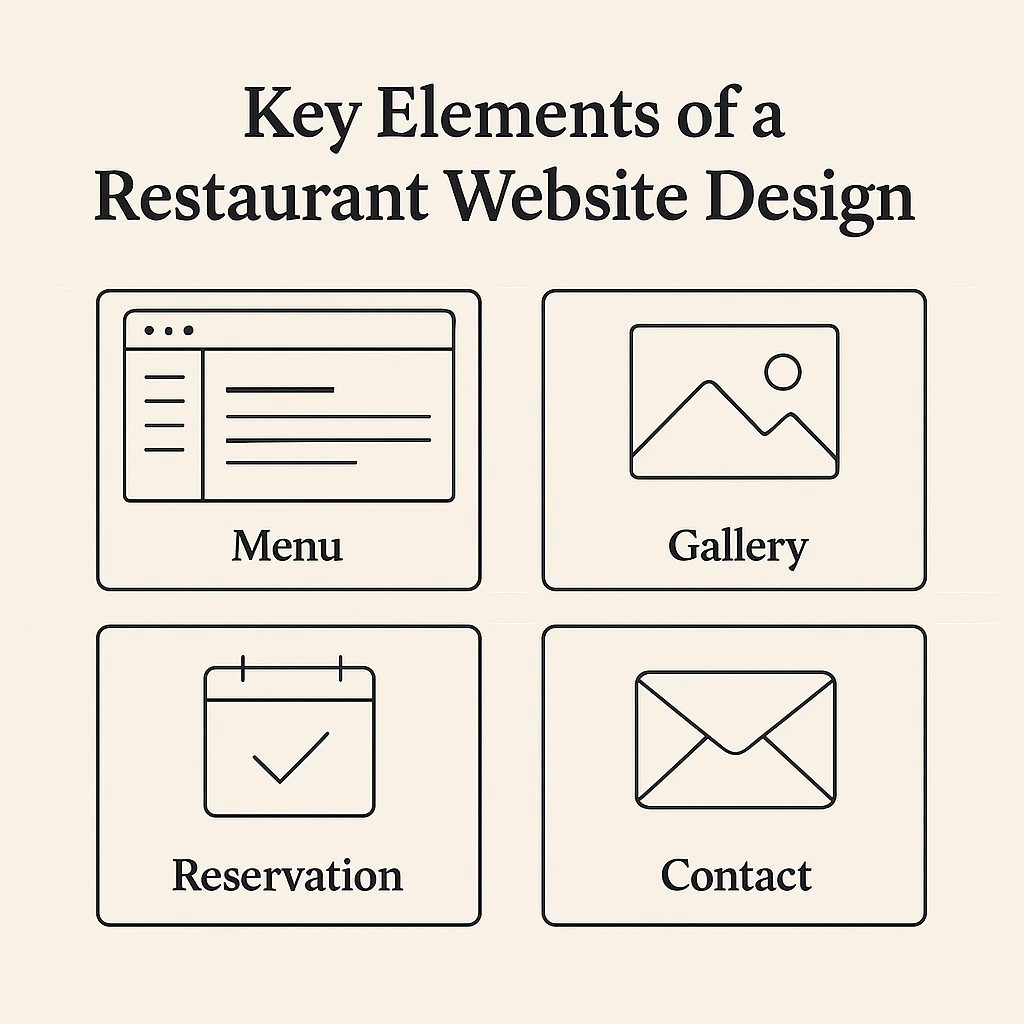 Key elements of a restaurant website design